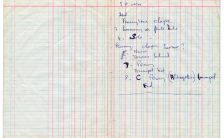 Paul McCartney's studio notes for Penny Lane