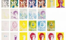 Collection of colour separation proofs for Richard Avedon's psychedelic portraits of The Beatles for Look magazine, 1968