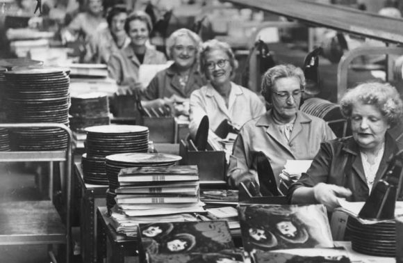 Rubber Soul production line, 1965