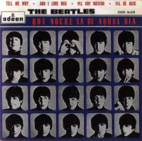 Que Noche La De Aquel Dia Vol 1 (A Hard Day's Night) EP artwork – Spain