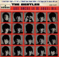 Que Noche La De Aquel Dia Vol 2 (A Hard Day's Night) EP artwork – Spain