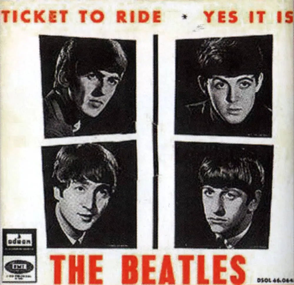 Imagine beatles. Ticket to Ride Beatles. Singles ticket to Ride Beatles. Диск Beatles дискография.