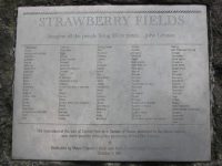 Strawberry Fields plaque in Central Park, New York City