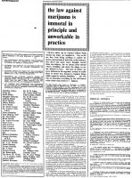Advertisement calling for the legalisation of marijuana, The Times, 24 July 1967
