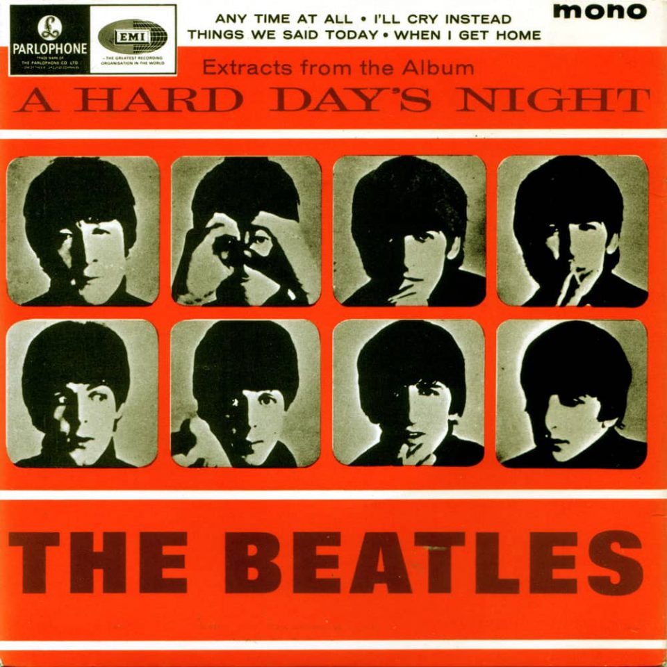 Extracts From The Album A Hard Day's Night EP artwork – United Kingdom