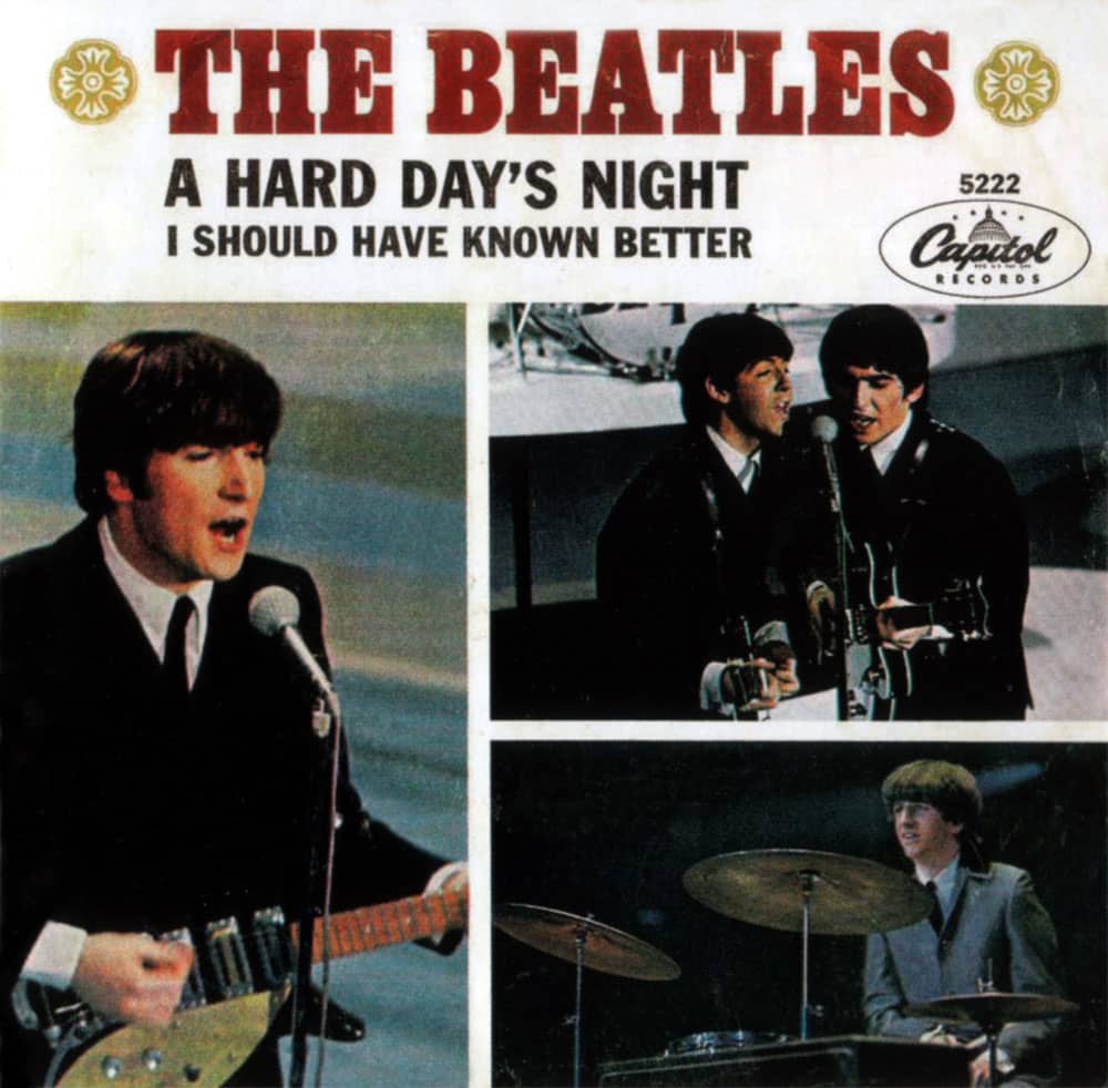 A Hard Day S Night Single Artwork Usa The Beatles Bible