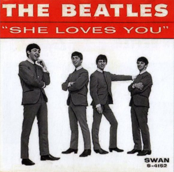 She Loves You single artwork - USA