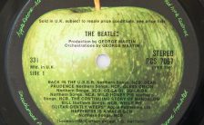 The Beatles (White Album) label, side 1