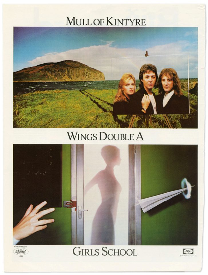 Poster for Wings' Mull Of Kintyre/Girls School