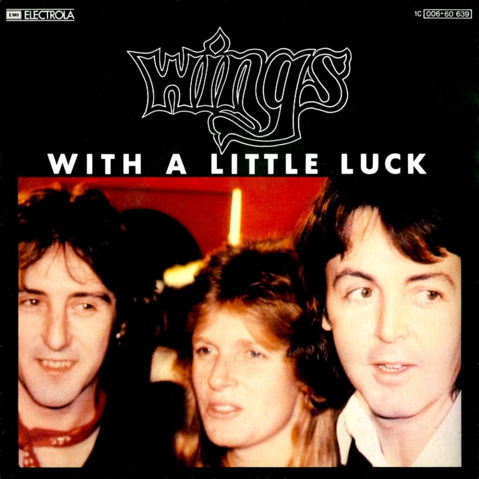 Wings – With A Little Luck single artwork