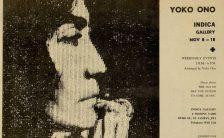 Advertisement for Yoko Ono's exhibition Unfinished Paintings, 1966